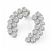Image 1 : 3.38 ctw Diamond Designer Earrings 18K White Gold