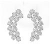 Image 2 : 3.38 ctw Diamond Designer Earrings 18K White Gold