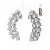 Image 3 : 3.38 ctw Diamond Designer Earrings 18K White Gold