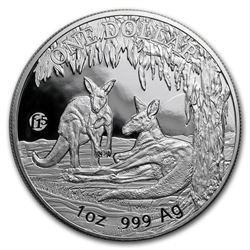 2018 Australia 1 oz Silver 25th Anniversary Kangaroo (F15 Privy)