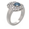 Image 1 : 2.58 ctw Intense Blue Diamond Ring 18K White Gold