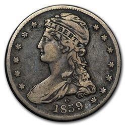 1839-O Reeded Edge Half Dollar VF