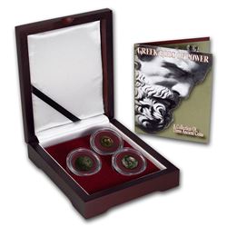 Greek Bronze 3-Coin Set The Greek Gods of Power (196 - 146 BC)