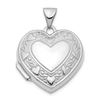 Image 1 : 14k White Gold Multi-Heart 19 mm Heart Locket Pendant