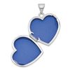 Image 2 : 14k White Gold Multi-Heart 19 mm Heart Locket Pendant