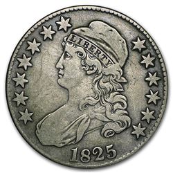 1825 Capped Bust Half Dollar VF