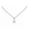 Image 1 : 1.67 ctw Cushion Diamond Necklace 18K Rose Gold