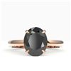 Image 1 : 5 ctw Black Diamond Designer Ring 14k Rose Gold