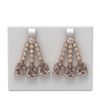 Image 1 : 20.22 ctw Morganite & Diamond Earrings 18K Rose Gold