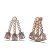 Image 2 : 20.22 ctw Morganite & Diamond Earrings 18K Rose Gold