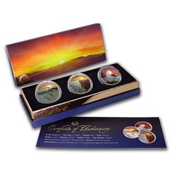 2016 Fiji 3x 1/2 oz Silver Sun in Splendour Collection (America)
