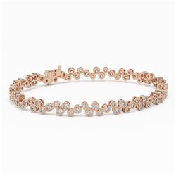 5 ctw Diamond Designer Bracelet 18K Rose Gold