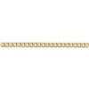 Image 2 : 14k Gold 3.35 mm Semi-Solid Curb Link Chain Bracelet - 7 in.