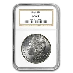 1884 Morgan Dollar MS-63 NGC