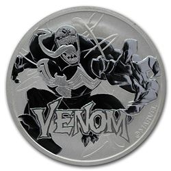 2020 Tuvalu 1 oz Silver $1 Marvel Series Venom BU