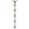 Image 1 : 1.45 ctw Mix cut Diamonds Designer Necklace 18K Yellow Gold