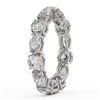 Image 3 : 3.64 ctw Diamond Designer Eternity Ring 18K White Gold