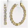 Image 3 : 4.48 ctw Pear Cut Diamond Designer Earrings 18K Yellow Gold