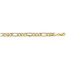 Image 1 : 14k Yellow Gold 8.5 mm Semi-Solid Figaro Chain - 24 in.