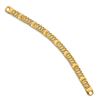 Image 2 : Men's 14k Yellow Gold Satin Clasp Link Bracelet - 8.5 in.