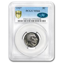 1927 Buffalo Nickel MS-66 PCGS (CAC)