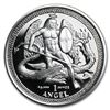 Image 1 : 2010 Isle of Man 1 oz Silver Angel Proof (High Relief)