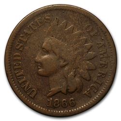 1866 Indian Head Cent Good