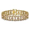 Image 1 : 18.05 ctw Morganite & Diamond Bracelet 10K Yellow Gold
