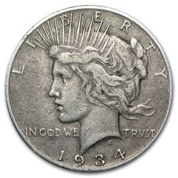 1934-S Peace Dollar VF