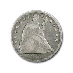 1871 Liberty Seated Dollar VG