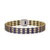 Image 3 : 28.74 ctw Sapphire & Diamond Bracelet 14K Yellow Gold