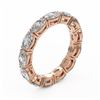Image 2 : 4.29 ctw Oval Cut Diamond Designer Ring 18K Rose Gold