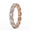 Image 3 : 4.29 ctw Oval Cut Diamond Designer Ring 18K Rose Gold