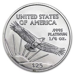 1/4 oz Platinum American Eagle BU (Random Year)