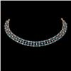 Image 1 : 38.99 ctw London Topaz & Diamond Necklace 10K Rose Gold