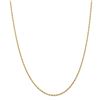 Image 1 : 14k Yellow Gold 1.85 mm Diamond Cut Quadruple Rope Chain - 26 in.