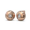 Image 2 : 1.04 ctw Oval Diamond Earrings 18K Rose Gold