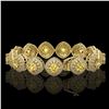 Image 2 : 28.35 ctw Canary Citrine & Diamond Victorian Bracelet 14K Yellow Gold