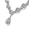 Image 3 : 11.5 ctw Pear Cut Diamond Designer Necklace 18K White Gold