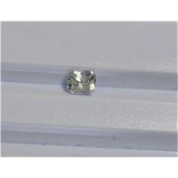 0.56ct Emerald Shape White Sapphire  Dimension 4.9x4.2x3.1