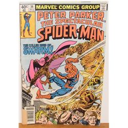 Spiderman 36 Jan 1979 as is cover - couverture comme telle manquant morceau
