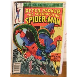 Spiderman 33 Aug 1979 as is cover used pages ; couverture comme telle et pages usagées