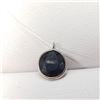 Image 1 : 14 KT Gold, Ladies hand made floating stone 2.80 ct blue sapphire pendant includes appraisal documen
