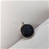 Image 2 : 14 KT Gold, Ladies hand made floating stone 2.80 ct blue sapphire pendant includes appraisal documen