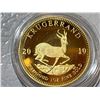 Image 1 : 2010 Krugerrand 1 oz fine gold commemorative copy replica  cased coin