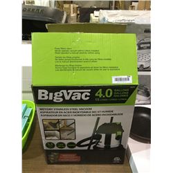 BigVac4 Gallon Wet/Dry Stainless Steel Vacuum