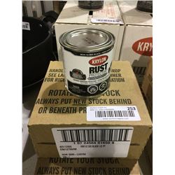 Case of Krylon Rust Protector Semi-Gloss Black Enamel (4 x 236mL)