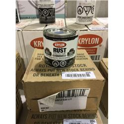 Case of Krylon Rust Protector Flat Black Flat Enamel (4 x 236mL)