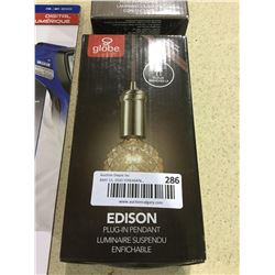 Globe Edison Plug-In Pendant