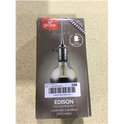 Globe Edison Plug-In Pendant